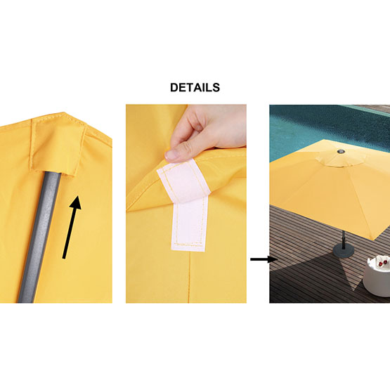 Détails toile de parasol interpara rond 3.5m