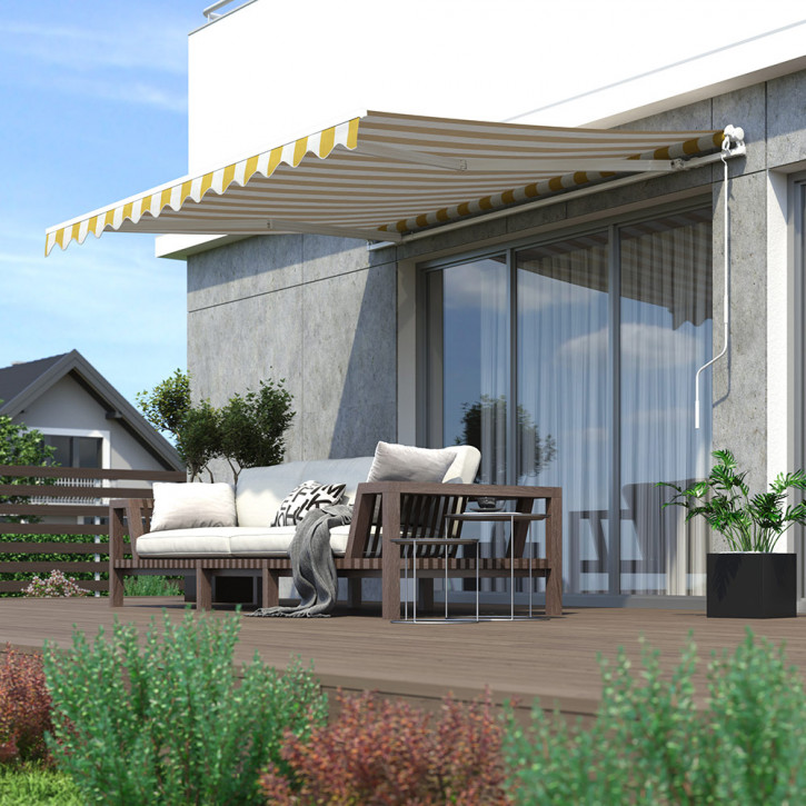 Store banne monobloc Split, Prêt-à-poser